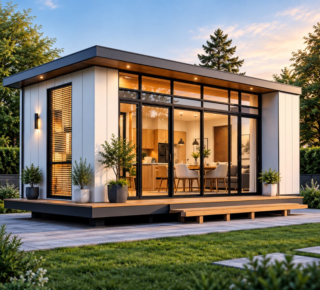 Modern backyard office and ADU