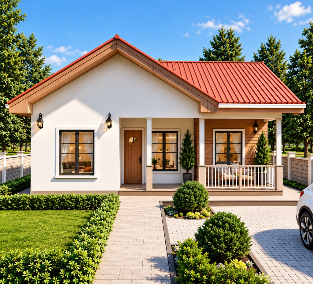 Contemporary tiny home exterior